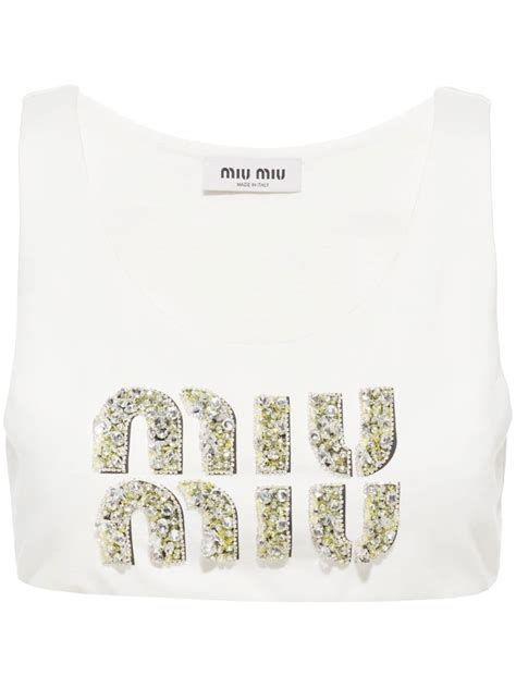 miu miu crop top|white lace cropped top.